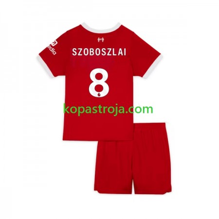 Billiga Fotbollströjor Liverpool Dominik Szoboszlai 8 Barn Hemma tröja 2023 Kortärmad